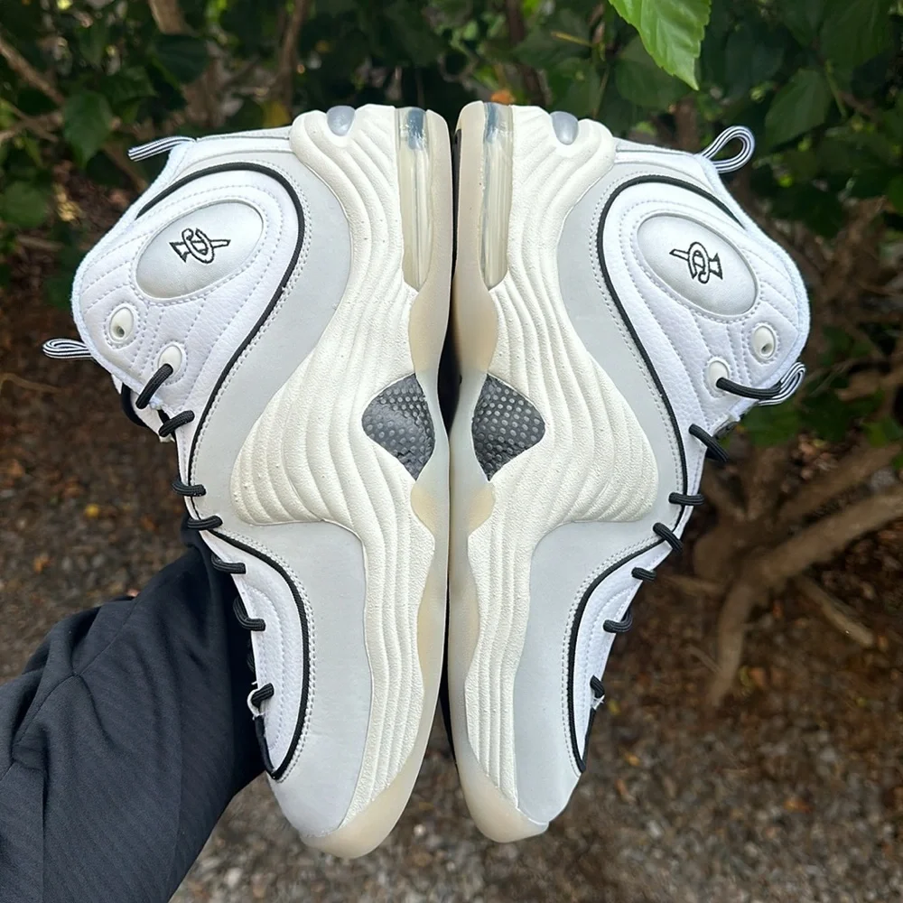 Nike Mens Air Penny 2 White Black Sail Photo Dust FB7727-100 Size 11
